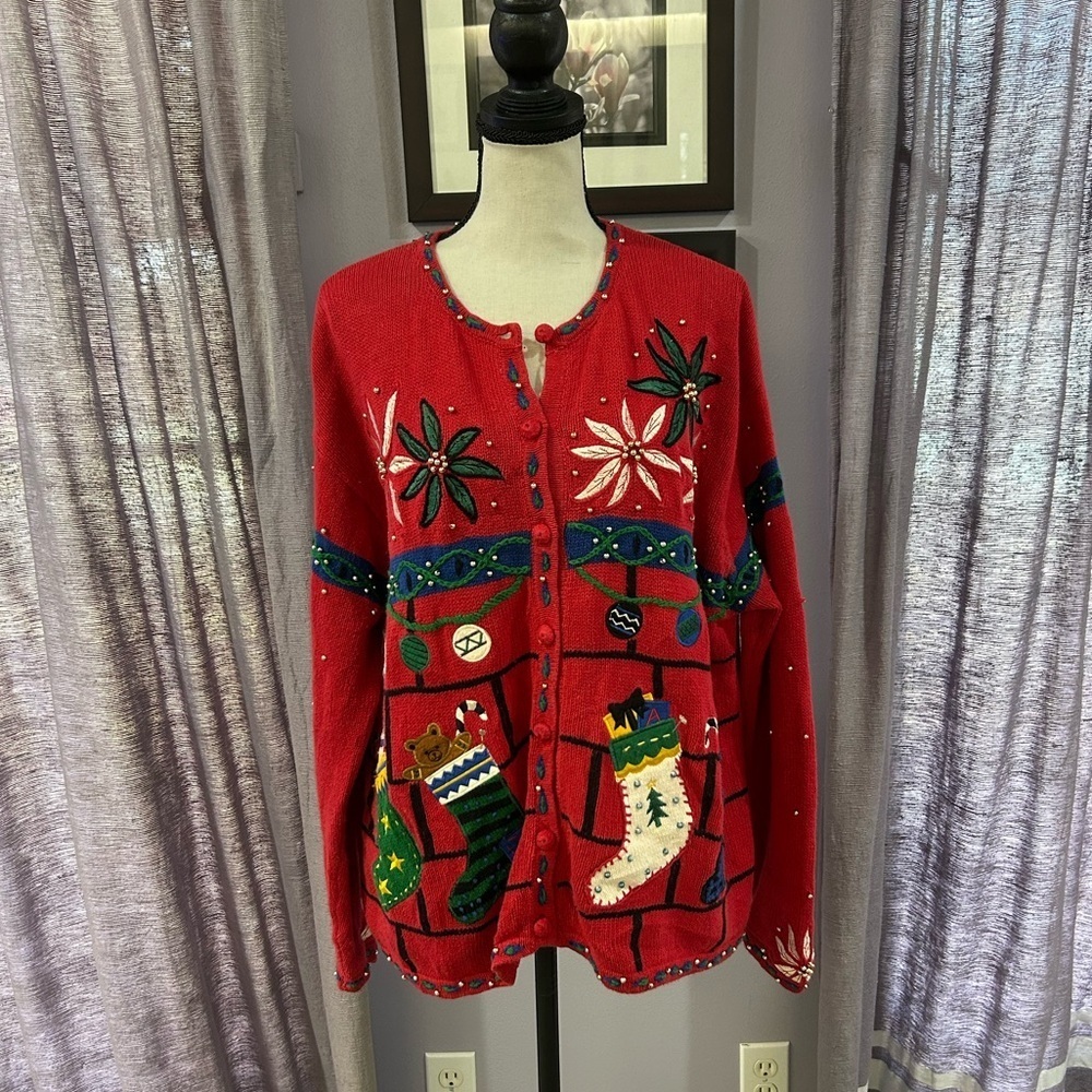 Vintage Hampshire Studio Holiday Cardigan
